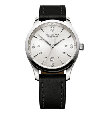 Victorinox Swiss Army – 249034 – Alliance Large, Silver Dial, Brown Strap