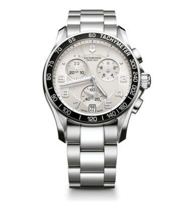 Victorinox Swiss Army – 249035 – Chrono Classic, White Dial, Bracelet