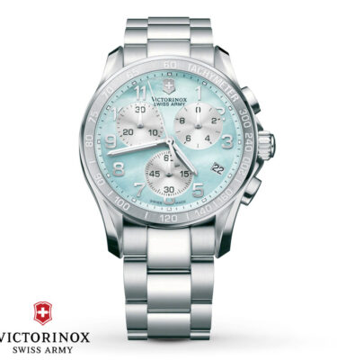 Victorinox Swiss Army – 249053 – Chrono Classic Lady, Blue MOP (Mother of Pearl), Bracelet