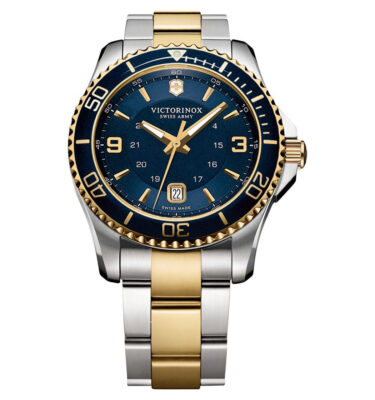 Victorinox Swiss Army – 249079 – Maverick Large (Gen 3), Blue Dial, Two-Tone, Bracelet