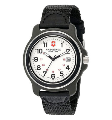 Victorinox Swiss Army – 249086 – Original XL White, Black Bezel, Nylon Band