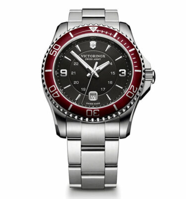 Victorinox Swiss Army – 249108 – Maverick (Gen 3), Maroon Bezel, Bracelet