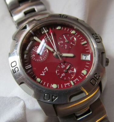 Victorinox Swiss Army – v7-22-red – V7-22 Chrono-Racer, Red – Bracelet