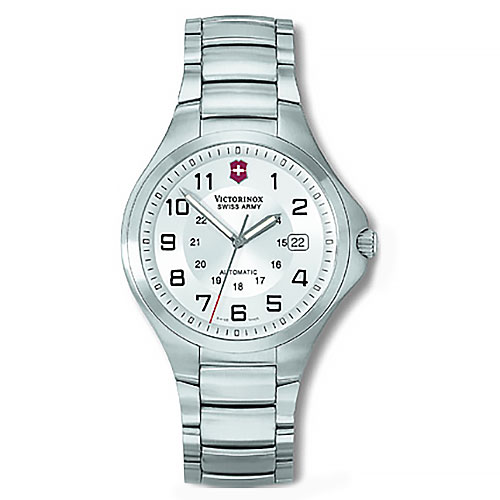 Victorinox Swiss Army - 24613 - Base Camp Mechanical, Silver Dial ...